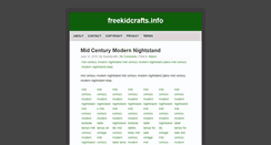 Desktop Screenshot of freekidcrafts.info