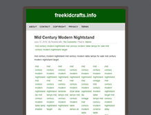 Tablet Screenshot of freekidcrafts.info